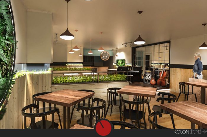 Meet Me Restaurant - Cafe İstanbul - İç Mimari Tasarımı